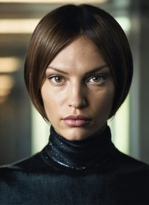 A stunning intricate full color portrait of (sks woman:1), wearing a black turtleneck, epic character composition, by ilya kuvshinov, alessio albi, nina masic, sharp focus, natural lighting, subsurface scattering, f2, 35mm, film grain, <lora:locon_jolene_v1_from_v1_64_32:1.25>