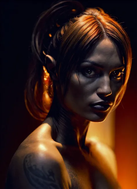 sks woman, (dark:1.4), deep shadow, darkness, (moonlight:1.3), award winning photo, extremely detailed, amazing, fine detail, absurdres, highly detailed sks woman, extremely detailed eyes and face, piercing red eyes, detailed clothes, skinny, (gothic), twintails, bangs, frills, skirt,red hair, by lee jeffries, nikon d850 film, stock photograph, 4 kodak, portra 400 camera f1.6 lens, rich colors, hyper realistic, lifelike texture, dramatic, lighting, unrealengine, trending on artstation, cinestill 800 tungsten, Style-Neeko, (facial clarity:1.5),(transparent clothes:1.1),anatomical, (tattoo:1.1), <lora:locon_jolene_v1_from_v1_64_32:1.25>