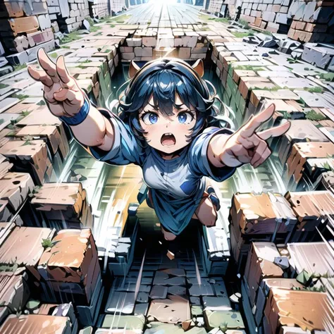 <lora:add_brightness:0.5><lora:add_detail:0.5><lora:pitFall:0.5> <lora:capi:1> (capybara),
(((BIG SQUARE PITFALL, BIG SQUARE PIT HOLE,FALLING,BOTTOMLESS PITFALL,FORESHORTENING, PERSPECTIVE))),ARMS UP,DUNGEON,BRICK FLOOR,STONE FLOOR,FULL BODY,REACHING TOWARDS VIEWER,DRAMATIC AND URGENT SCENE,FROM ABOVE, MOTION LINES, SPEED LINES,
(((FALLING, FORESHORTENING, PERSPECTIVE,BOTTOMLESS PITFALL))),ARMS UP,DUNGEON,FROM ABOVE,DUTCH ANGLE,MOTION LINES,SPEED LINES,