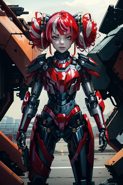 (masterpiece, best quality), intricate details,
1girl, solo, <lora:Ollie:0.8> Ollie, multicolored hair, multicolored eyes, zombie_skin, twintails,
<lora:mecha_offset:0.8> mecha musume, robot, gundam, mecha, bodysuit, fortified suit, mechanical parts, robot joints, headgear, full armor,