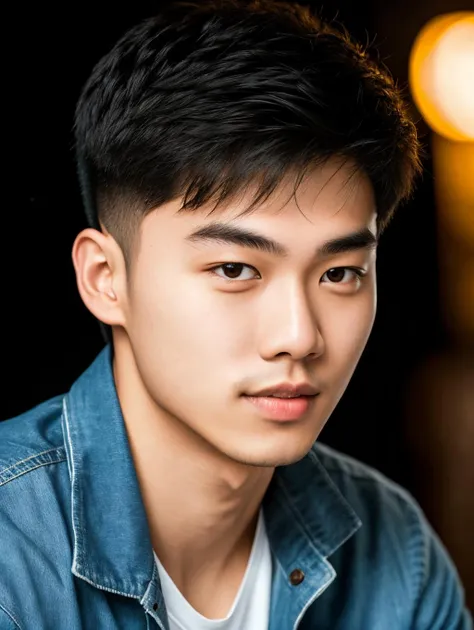 Handsome,decadent,Chinese boy,White shirt