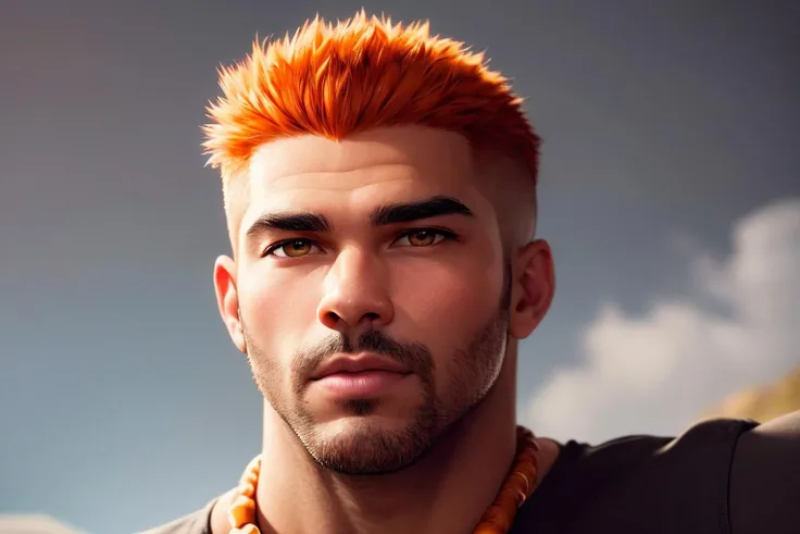 an awarded profesional photography of (1man:1.3) Aboriginal Australian  with Amber eyes with  male undercut hairstyle and soul patch shaving in orange  color, dressed as world-breaker   confused, tiptoe kiss   in A mountain scene with a carpet of snow on a moonlit night ,(epic scene:1.3),ultradetialed character with perfect face,detailed skin,(ultrasharp:1.3),(masterpiece:1.1),best quality,(photorealistic:1.2),ultrarealistic,realistic ultradetailed character,4k perfect quality, <lyco:GoodHands-beta2:1> by by Robert Mapplethorpe Studio Lighting camera angle from below and cropped legs Magnificent,Imperceptible detail,Intricately designed,  (perfect quality face:1.5)  hyper-detailed complex,  insanely detailed, detailed clothes, detailed skin, detailed body, , 1man, realistic lights, realistic shadows, profesional photo, furry