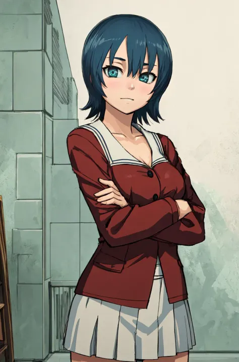<lora:miharu:0.7> 1girl Miharu_Mikuni, lasterk, looking at viewer, short hair, <lora:lasterk-v3:1>