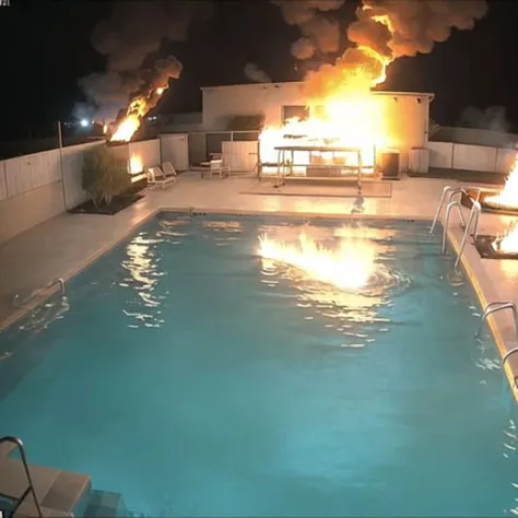 <lora:webcams:1>, webcamscrenshot,
The Pool of Fire: The camera shows a pool that seems to be made entirely of flames, with the water shimmering with intense heat. The air is filled with the sound of roaring infernos and the distant screams of the damned. Strange, fiery shapes can be seen moving in the depths below.