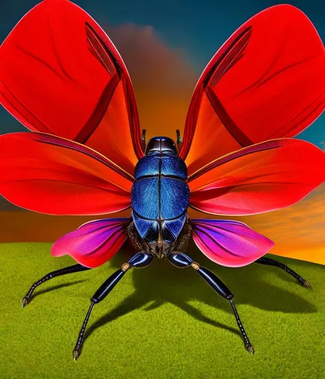 (CHV3SMacro:0.9), a beautiful full body painterly shot of a Hoplia coerulea beetle, sparkly exoskeleton, arabesque, trending on artstation, a fantasy macro photograph, focus stacking, smooth, sharp focus, soft pastel colors, artwork by alphonse mucha and loish, (CHV3SWorld, CHV3SCute, CHV3SSciFi:0.4), Professional, masterpiece, commissioned