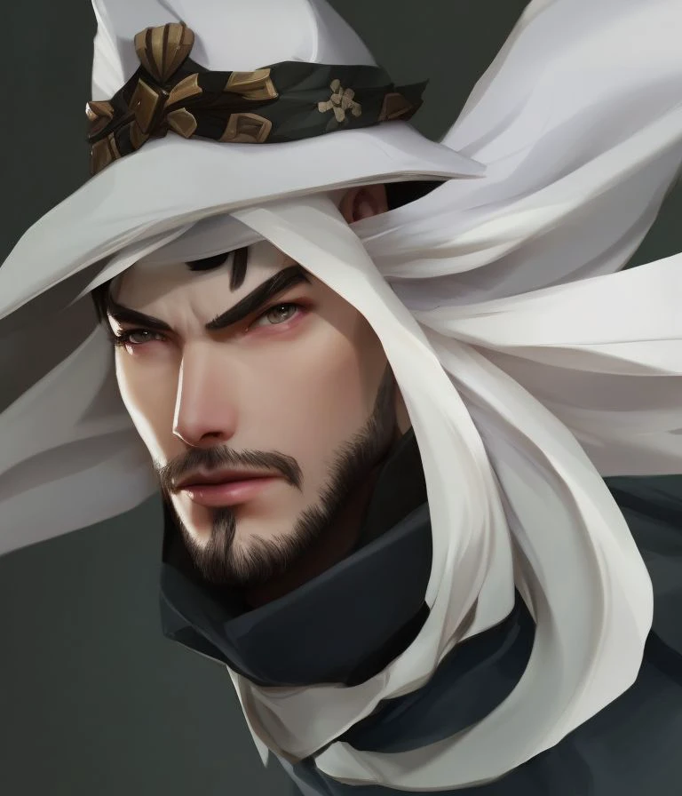 CharHelper, anime style digital painting, (close-up) male character portrait, artwork by Shigeru Miyamoto, Loish and Wlop