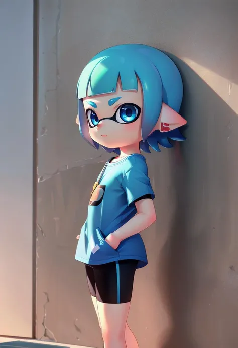 <lora:HerrscherAGGA2023_SD_Splatoon_Inkling_LORA_V1:0.7>
(1boy:1.2), solo, very short hair, short sleeves, closed mouth, blue eyes, standing, cowboy shot, outdoors, shorts, day, pointy ears,
signature, blue hair, from side, short shorts, shirt, shadow, black shorts,
bike shorts, tentacle hair, stairs, hands in pockets, drawstring, logo, shade, against wall, wall, graffiti, inkling, (inkling boy:1.6),
The soft lighting and detailed surroundings create an immersive environment where imagination runs wild hyper-detailed, hyper-detailed face, high quality visuals, dim Lighting, sharply focused, octane render, 8k UHD,
( GS-Boyish:1.2)