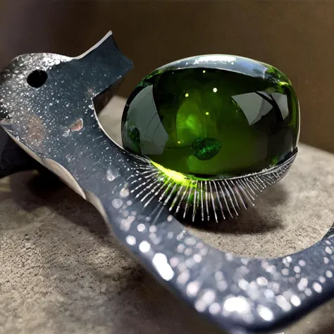 crystal skeleton, opal knives, no humans, abstract manufacture, iridescent, eroded texture, spectris machina, peridot fragments, photorealistic, darkness photo, water drop on glasses, best quality, masterpiece
