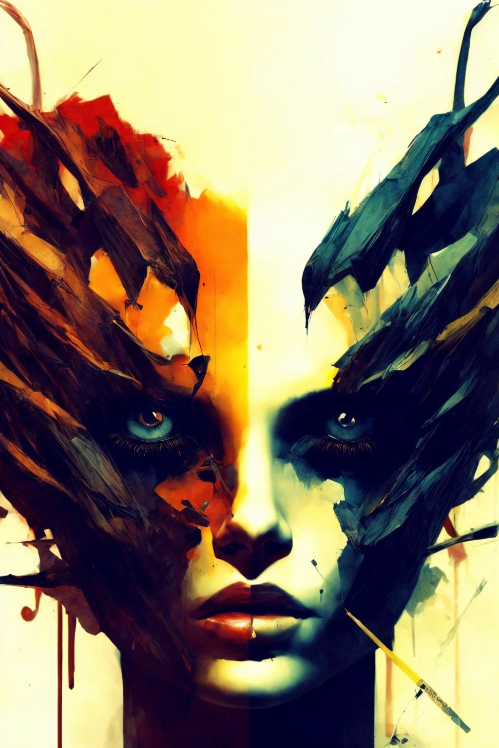 1girl
demon
muted color
Russ Mills
(best shadow, dramatic lighting)
( masterpiece, photorealistic) (best quality)<lora:add_detail:1>
