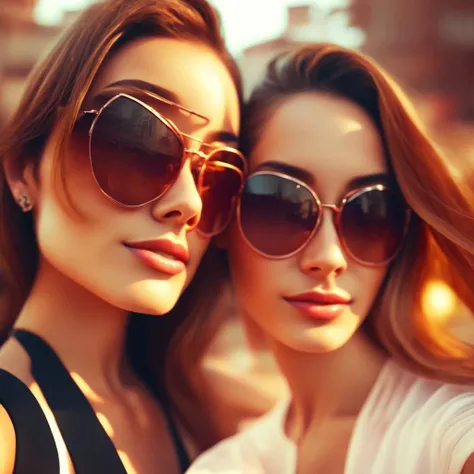 photo Cinematic lighting, Attractive Women that wear sunglasses, Summer season Selfies (SummerSelfie style:1) <lora:djzSummerSelfie:0.8)