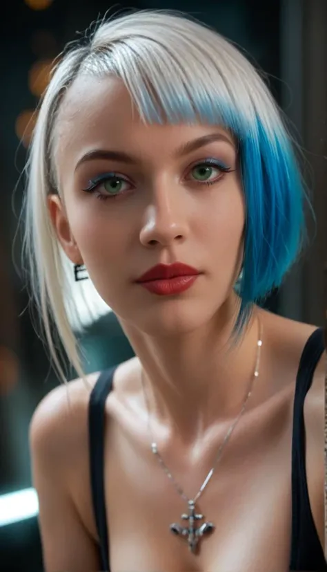 sexy, (detailed eyes), (detailed face), beautiful lady, (pov sitting across table:1.1), looking at viewer, sexy verdant dress, skin tight red, dress, blush, (naughty) (naughty smile:0.9), (smiling:0.9)
(mystical tattoo:0.9), (neck tattoo), ((narrow waist)), skinny, thin, (fit body:1.1), (perfect proportions:0.8), (perfect anatomy:0.8), red lipstick, (blue eyes:0.8),
(cowboy shot:1.1),
(shiny skin),
BREAK,
20 yo woman <lora:Arcane_jinx-v4:1> j1nx101, 1girl, small boobs, small breasts, flat chested, (blue crop top:0.8), blue hair,
BREAK,
good hands, detailed hands, anatomical hands,
(beautiful composition:1.1), masterpiece, fantasy, sexy, petite, soft glow, polished, clean image, <lora:epi_noiseoffset2:1> gorgeous, stunning, triadic colors, high contrast, Vivid color, dark,
<lora:CONCEPT_pov_dating_ownwaifu:1> (concept_pov_dating_ownwaifu:1.1), www.ownwaifu.com, 1girl, solo, looking at viewer, breasts, sitting at table <lora:more_details:0.2>, perfect teeth, overlooking beautiful tropical island beach view, (volumetric lighting), (dynamic lighiting), godrays, Rembrandt lighting, real shadows, intricate detail, photorealistic, photograph, photo, dlsr, Fuji Film, extremely high detail, detailed skin texture, (blush:0.2), (goosebumps:0.3), subsurface scattering