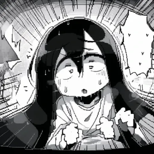 masterpiece, best quality, sweat,sadako_yamamura, <lora:Sadakobest:0.7>, <lora:shittyOekakiJaggy_v10:1>, (jaggy lines, oekaki:1.1)