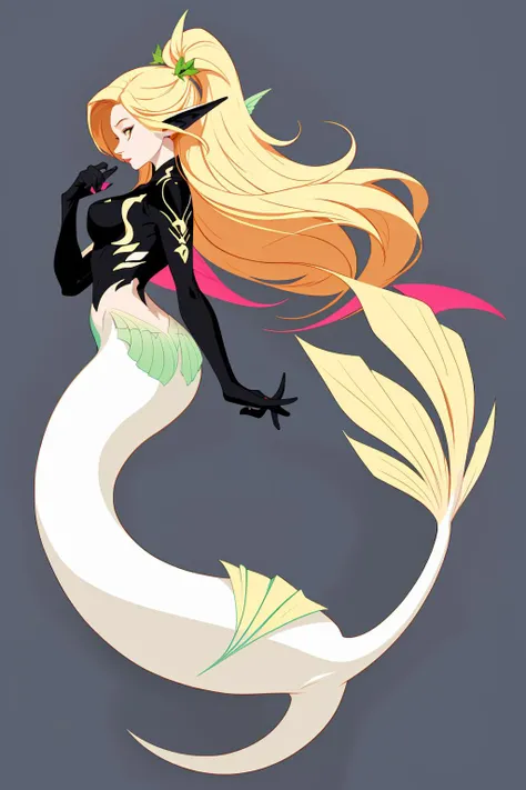 <lora:Mermaid:0.70> woman, from the side long blonde hair, half-up, half-down hairstyle, scales, mermaid, pool, elven leaf brooch <lora:hyperdetailer_v095:0.3>, Vector art, Vivid colors, Clean lines, Sharp edges, Minimalist, Precise geometry, Simplistic, Smooth curves, Bold outlines, Crisp shapes, Flat colors, Illustration art piece, High contrast shadows, Technical illustration, Graphic design, Vector graphics, High contrast, Precision artwork, Linear compositions, Scalable artwork, Digital art