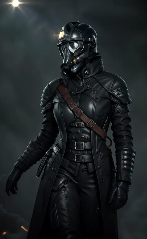 <lora:KTemplar-10:0.8> KTemplar, investigator woman wearing black coat and helmet and gas_mask and (pants:1.1), (masterpiece:1.3), (best quality:1.3), beautiful, (intricate details), unity 8k wallpaper, ultra detailed, beautiful, aesthetic, perfect lighting
