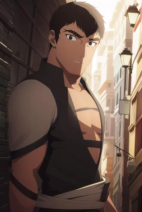 davion, <lyco:davionv2-lyco-nochekaiser:1>,
davion, short hair, black hair, dark skin, (black eyes:1.5), dark-skinned male, facial hair, thick eyebrows, stubble, sideburns,
BREAK shirt, white shirt, muscular, pectorals, muscular male, bara, mature male, pectoral cleavage,
BREAK looking at viewer,
BREAK outdoors,
BREAK <lyco:GoodHands-beta2:1>, (masterpiece:1.2), best quality, high resolution, unity 8k wallpaper, (illustration:0.8), (beautiful detailed eyes:1.6), extremely detailed face, perfect lighting, extremely detailed CG, (perfect hands, perfect anatomy),