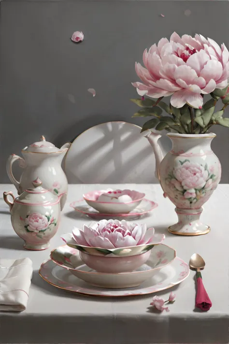 <lora:surrealplate:0.6> plate with a Peony on it, masterpiece, 8k, high resolution, shallow depth of field, sharp focus