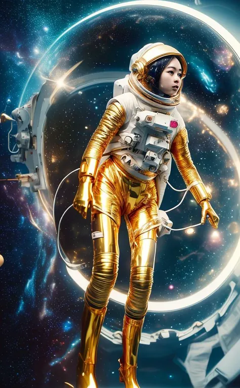 masterpiece,(best quality:1.3),ultra high res,raw photo,detailed skin,beautiful lighting,(realistic, photo-realistic:1.4),
1girl,<lora:SpaceProV1:0.9>,(space_head:1.3),full body,long legs,(space_gold:1.4), <lora:realdosmix_:1>