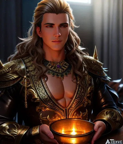 A highly detailed and hyper realistic drawing of a gorgeous male, 85mm, trending on artstation, sharp focus, studio photo, intricate details, highly detailed, byRutkowski, , Tvera and wlop and artgerm, insane detail, oil on canvas, moody, eerie, mystery, artstation, sharp focus, cinematic lighting, studio photo, intricate details, ((highly detailed)), concept art, ((3d render))