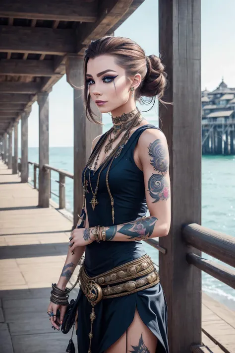 ASCIIStyle-GravityMagic, focus on character, portrait, (battlescars:0.7), looking down, solo, (full body:0.6), detailed background, (tribal theme:1.1), outlaw, tattoos, elaborate Air superiority blue pirate sailor outfit, eyepatch, pendant, dark expression, walking, coastal pirate town, pier, docks, outpost, peaceful, sunlight,
Audrey Hepburn, (anorexic:1.1), (makeup:1.3),
nvjobfc