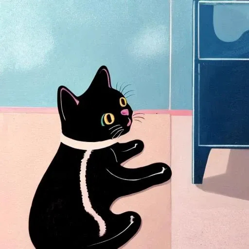 masterpiece, best quality,
paint,illustration,
style2,solo,simple background,
1girl hears a faint meowing sound and turns her head to see a black cat hiding in the corner.
<lora:Inset-V1.1:1>