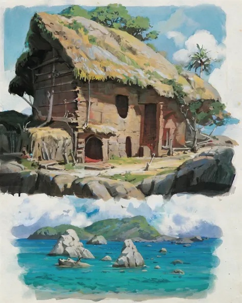 1other,Oceans, islands, ancient buildings, pirates,concept