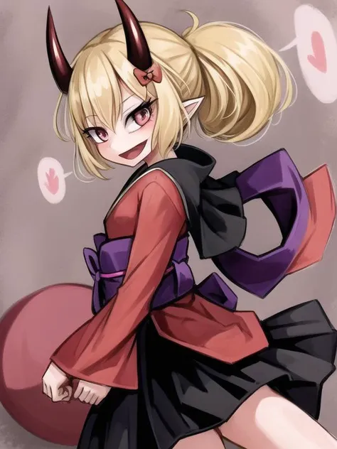 <lora:ray-k-style:0.6> 1girl, oni horns, kimono, ball spirit,<lora:add_detail:1.3>