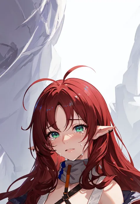 best quality, masterpiece, highres, solo, (myrtle_arknights:1.10), crying, sobbing, tears, portrait, looking at viewer, 40 <lora:myrtle_arknights:0.80>
