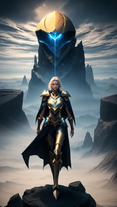 woman wearing magic-fantasy-mech armor flowing cape, standing on a barren planet, planet in the sky, fcPortrait <lora:magic-fantasy-mech-v1:0.6> <lora:testre3(0.7):1.0>
