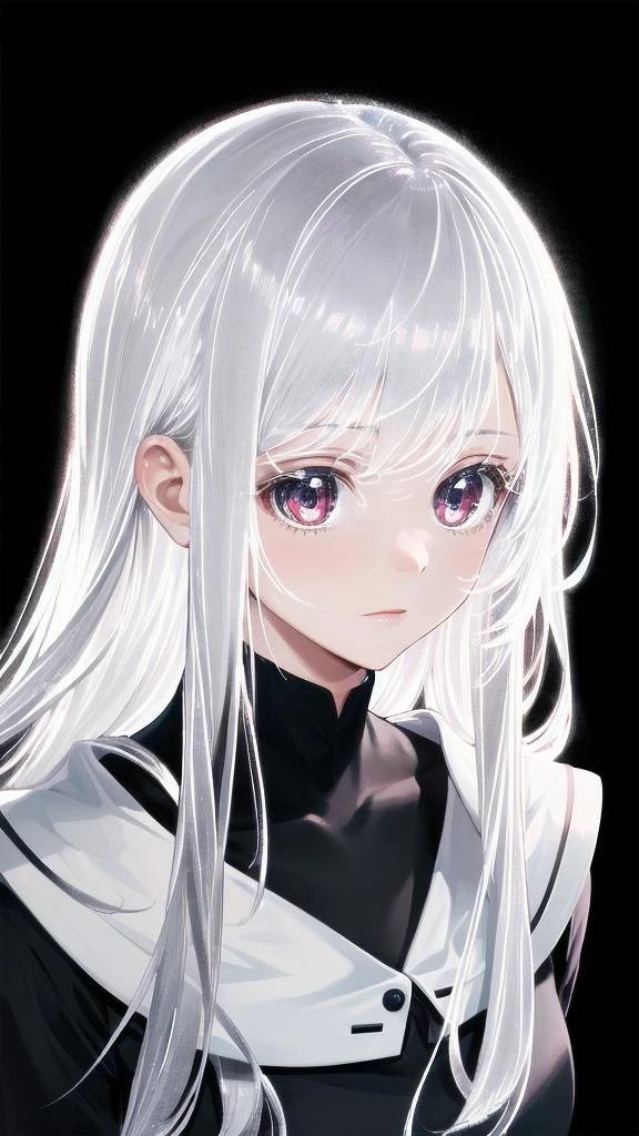 1girl, solo, solo focus, portrait,
night, indoors,
<lora:luminous_hair_silver:1.3>silver hair,
black background,
