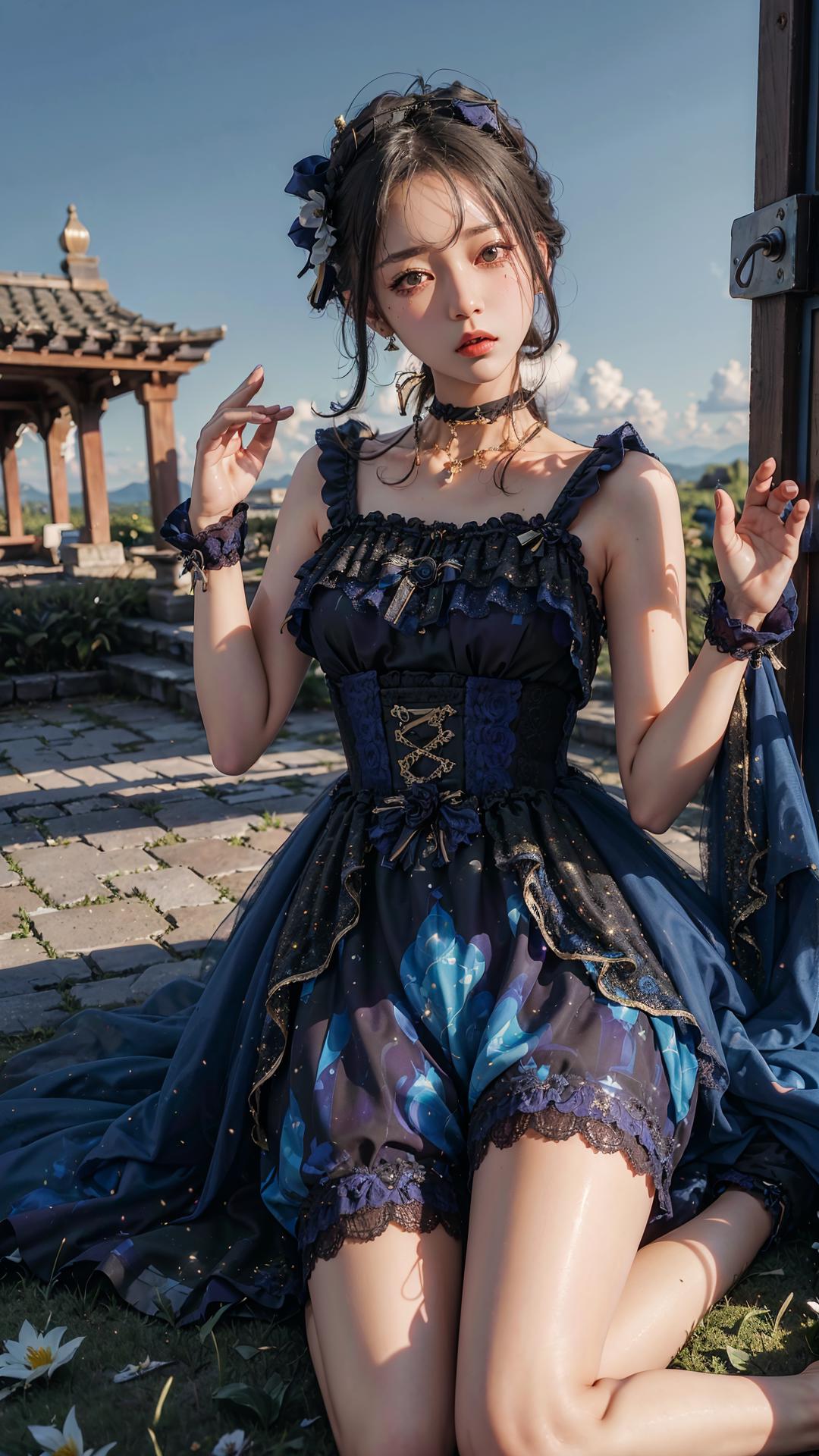 【星月浮灯】Dress No.17 Blue Dress Dress No.17 V3 xyfd