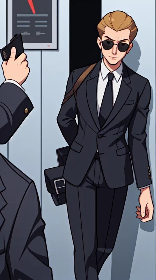 A seductive spy, skilled in espionage and intrigue, dressed in sleek, form-fitting attire, 1guy, solo, solo focus,