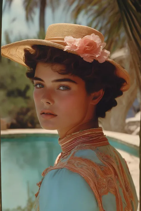 masterpiece,best quality,portrait of boy,style of Slim Aarons,<lora:tbh103-:1>,