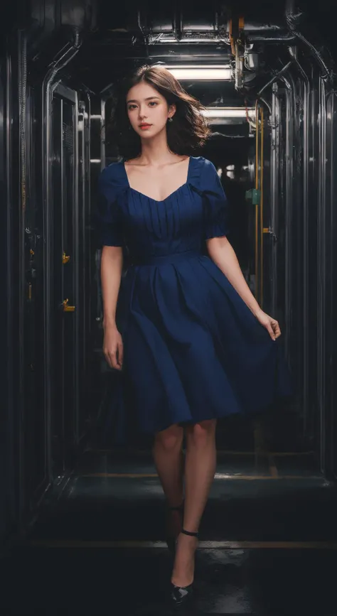 1girl,msw,(Vintage-inspired swing dress with a sweetheart neckline and a flared skirt),full body,
illustration,spy, secret mission, covert operation, mysterious, intelligent, focused, dark hair, intense gaze, composed expression, close-up view, peering through a ventilation duct, dimly lit corridor, high-tech facility background,(intriguing expression:1.3),(effect lighting),
<lora:msw_v10:1> <lora:difConsistency_photo:0.55>,