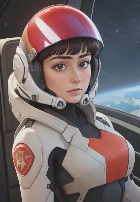 <lora:deusma_kathy:0.8>, deusma_kathy,1girl, solo, space, portrait, helmet, (gorgeous, beautiful, enchanting:1.3), charming