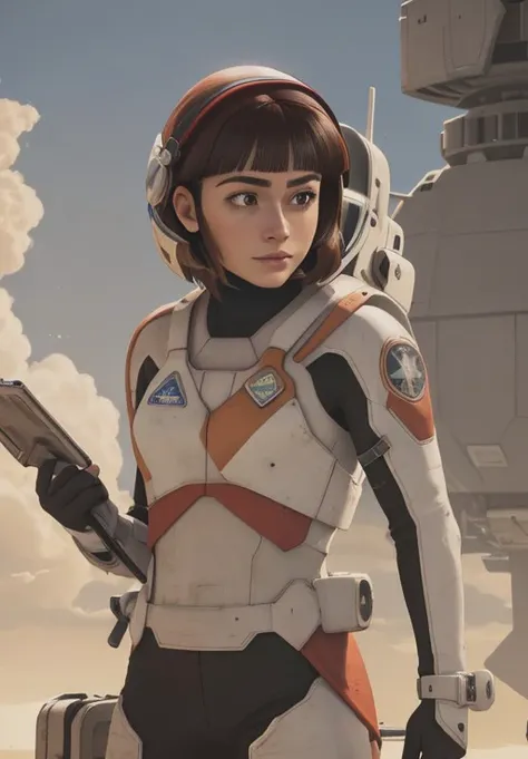 <lora:deusma_kathy:0.8>, deusma_kathy,1girl, solo, spacecraft,, (gorgeous, beautiful, enchanting:1.3), charming