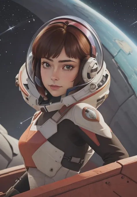 best quality, particle effect, raytracing, scening lighting, perfect lighting, masterpiece ,(female space soldier, wearing orange and white space suit, helmet, tined face shield, rebreather, accentuated booty) ,8k resolution, pretty face, chubby body, voluptous, wide hips, perfect face,, Intricately detailed cinematic film still,cute, perfect face, (highly detailed, hyperdetailed), natural lighting, auburn hair, alien planet backround, purity seals, perfect eyes, full body, cinematic film still from Gravity 2013, best quality, particle effect, raytracing, scening lighting, perfect lighting, masterpiece ,beautiful female space fairer looking out at the horizon, pov ,8k resolution, pretty face, chubby body, voluptous, wide hips, perfect face,, Intricately detailed cinematic film still,cute, perfect face, (highly detailed, hyperdetailed), natural lighting, auburn hair, alien planet backround, purity seals, perfect eyes, full body, tentalce, eurasian facial features
