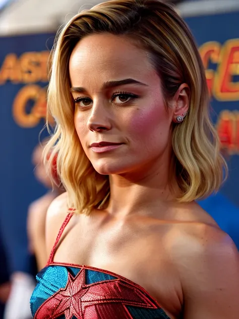 (realism) photo of (Brie Larson)