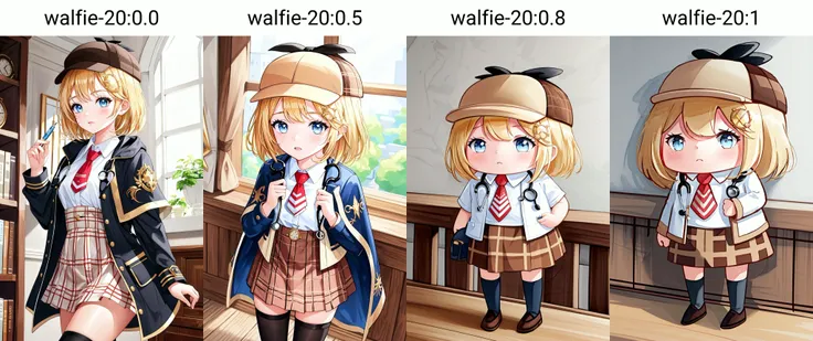 (masterpiece, best quality), intricate details,
1girl, <lora:ameliaWatsonHololive_v2AllOutfits:0.8> amelia watson, monocle hair ornament, amelia_detective, collared shirt, red necktie, plaid skirt, thighhighs, (detective accessories:0) deerstalker, brown capelet, pocket watch, stethoscope, syringe,
<lora:style_walfie-20:0.0> chibi