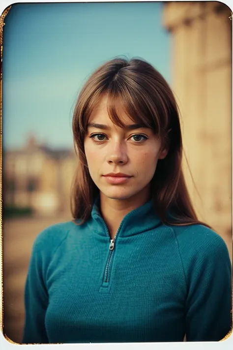 FrancoiseHardy, photography by (Rodney Smith:1.3), ((upper body focus, waist)), modelshoot, pose, (peasant woman, medieval France 1200, dirty and rumpled appearance, impoverished, realistic and detailed illustration, accurate period clothing, medieval setting, daily environment, harsh living conditions, societal role), (facing viewer, looking at viewer, blurry background, bokeh, ID photo), Century Camera Co. Studio, 160mm f/8, 1/10s, ISO 25, ((tintype))