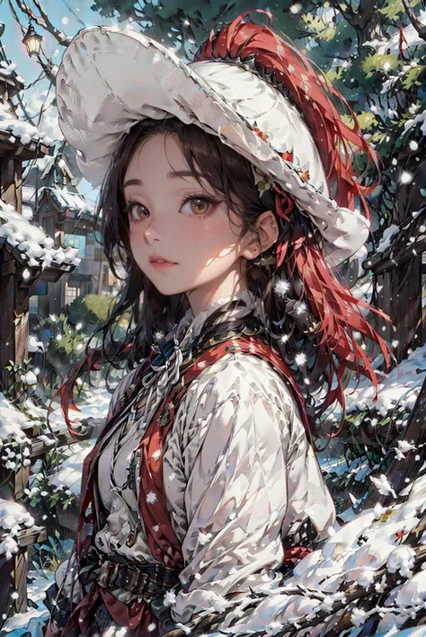 <(best quality, extremery best quality, masterpiece:1.4), (realistic, intricate details:1.4), (photorealistic:1.4), (extremely intricate:1.4), highres, ultra highres, ultra-detailed, absurdres, incredibly absurdres, extremely detailed, high quality, high resolution, hyperrealistic, ultra-realistic, hyper-detailed, top quality, best, fine detail, massive detail, Highly detailed, extreme detailed, highest detailed, high-res, absolutely resolution, reflection, (refraction:1.4), (hyperrealism:1.4)>, BREAK, 1girl, solo, looking at viewer, (young cute beautiful 18-year-old girl:1.4), 3d face, (hand of Guido Daniele:1.4), beautiful girl, Beautiful face, pretty, girlface, kpop idol, supermodel, stunning innocent symmetry face, perfect body, medium breast, slim waist, slim legs, (high detailed skin:1.5), glowing eyes, goddess, natural skin texture, shiny skin, White skin, Beautiful detailed face, detailed face, real skin texture, cute delicate face, finely detailed face, golden ratio, golden ratio face, expressive eyes, perfect face, perfect skin, flawless face, clear face, shiny hair, pale skin, Proper body proportion, perfect anatomy, realistic skin texture, luscious lips, glossy lips, natural makeup, beautiful bright pupils, slender figure, intricate eyes, detailed pupils, detailed face and eyes, longeyelashes, blush, good hand, perfect hands, pretty face, beautiful female bodies, finely detailed skin, oily shiny skin, clean facial features, an extremely delicate and beautiful, cute & girly, beautiful detailed eyes, stars in the eyes, BREAK, (((((standing, (wearing fanyang felt hat, red cloak, holding sword, long hair, armor, east asian architecture, city walls, tiger:1.4), (Night time, heavy snow, moon light, winter, snow-covered landscape, snowstorm, ice powers, snowy background, mountain background, cold, winter forest, snowflake, Snow, snowing, falling snow, forest, sky, river in background, cold ice, blizzard storm, frozen lake, big tall pine tree, mountain, snow peak, everfrost, landscape, glaciers, water reflection, ice reflection, frozen forest, spikes of ice, ice glaciers, ice cliffs, aurora borealis, stars, outdoors, ethereal, scenery, nature, lost forest, mysterious background:1.4), (iridescent colors, Iridescence, blush, mysterious, fantasy background, fantasy, smile, open mouth:1.2), (fog, wind:1.2), (Luminescent Particles:1.3), (fullbody:1.2), (eye focus, face focus, character focus, close-up face:1.2), (dutch angle, cowboy shot:1.3), colorful refraction)))), BREAK, <watercolor, available light, detailed light, volumetric fog, beautiful lighting, Rembrandt lighting, Cinematic, pixel art, game art, key visual, surreal, PBR Texturing, Anisotropic Filtering, Maximum Clarity And Sharpness, Albedo And Specular Maps, Multi-Layered Textures, Surface Shading, Sub-Pixel Convolution, Sub-Pixel Convolution, Accurate Simulation Of Light-Material Interaction, blurry foreground, broad light, volumetric light effect, matte painting, perfectly defined features, volumetric lighting, Tone Mapping, Lumen Reflections, Global illumination, Ray Tracing, Screen Space Global Illumination, Accent Lighting, 32k, Natural Lighting, volumetric, cinematic masterpiece, Rule of thirds, high dynamic range, Multi-exposure HDR capture, cinematic render, game cg cinematic, atmospheric perspective, movie scene, epic dynamic frame, motion blur, ((cinematic look, Film look)), rim light, 4k textures, adobe lightroom, photolab, insane details, hyperdetailed, exposure blend, professional color grading, professional color correction, aerial perspective, particles and dust in beams of light, cinematic scene, dynamic lighting, sharp details, lomography, soft focus, light leaks, bold hues, atmospheric depth, (explosive light and shadow:1.2), aesthetics, intricate designs, ultra realistic digital art, (zentangle, mandala, tangle, entangle), (fractal art), elegant, vivid colours, floating particles, particles, dramatic, epic, (ink drawing, oil painting detailed), (dramatic lighting:1.2), RAW, huge filesize, extremery detailed CG, Photo, 8k uhd, cinematic atmosphere, trending on artstation, award-winning glamour photograph, highly detailed photo, official art, beautiful and aesthetic, unity 8k wallpaper, beautiful, highly detailed CG illustration, best illustration, intricate, Amazing, emotional, analog, painting, digital painting, concept art, Oil Painting, illustration, Classical art, Renaissance, Romanticism, Neoclassicism, Color Palette, depth and contrast, Vibrant colors, saturated, rich saturation, color harmony, vivid palette, concept-art, design style, detail character, concept render, colorful, analog photography, dreamy atmosphere, specular highlights, atmospheric lighting, (dynamic angle, dynamic pose :1.3), (shiny, clothes reflecting light, lens flare, bloom effect, light particle, lens glare:1.3), realistic lighting, cinematic light, (cinematic lighting), light in the face, soft lighting, saturated colors, detailed background, sharp focus, 8k high definition, perspective, Master Composition, roughness, post-processing, soft shadows, realistic shadows, ambient occlusion, ray-tracing, subsurface scattering, photon mapping, physically-based rendering, octane rendering, unreal engine 5, ue5 rendering, Adobe After FX, dslr, RTX, Best character details, radiosity, sharp, antialiased, RAW photo, HDR, 8k, 4k, (((Photographed by Roger Deakins, using a RED Monstro 8K VV camera and a series of high-end lenses))), ((Hasselblad photography)), (film grain:1.4), Kodak portra 400, ((Fujifilm X-T5)), professional photograph, depth of field, caustics, Broad lighting, diffuse lighting, rim lighting, two tone lighting, textile details, visible pores, high resolution scan, professionally color graded, photographic reality, automatic white balance, best lighting, detailed shadow, high contrast, strong light and shadow>, (PureErosFace_V1:0.5), (ulzzang-6500:1), <lora:epiNoiseoffset_v3:0.1>, <lora:add_detail:0.2>, <lora:fanyang_felt_hat_v2:0.7>