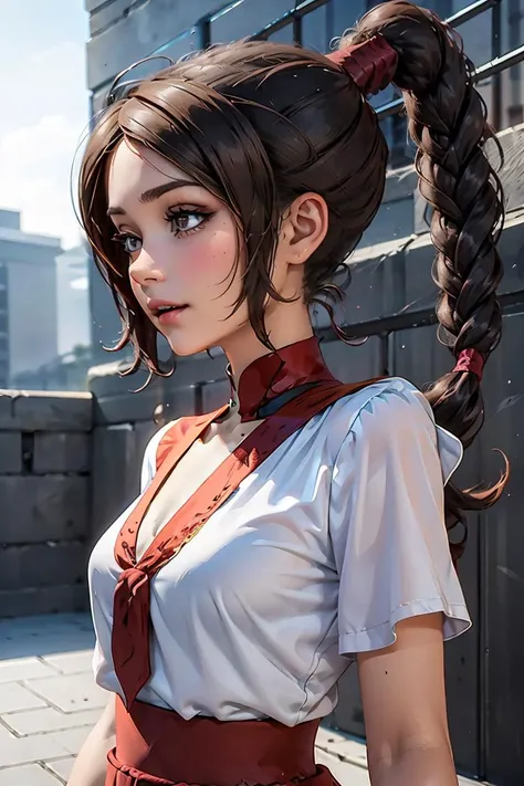 (masterpiece, best quality), 1girl, <lora:ty_lee:1> ty_lee, braided ponytail