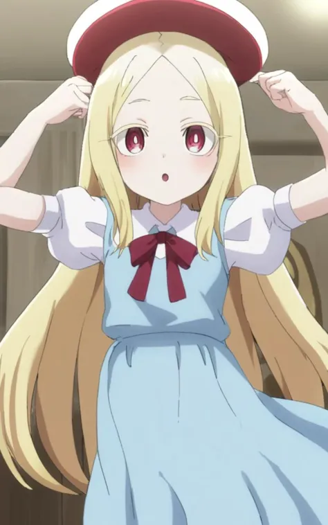 VANILLA_PESCHUTZ, 1girl, solo, armpits, arms up, smile, teeth, (white shirt:1.1), dungeon, dungeon cell, dark, looking at viewer, eye contact with viewer, flat chest, upper body, in the center, symmetrical 