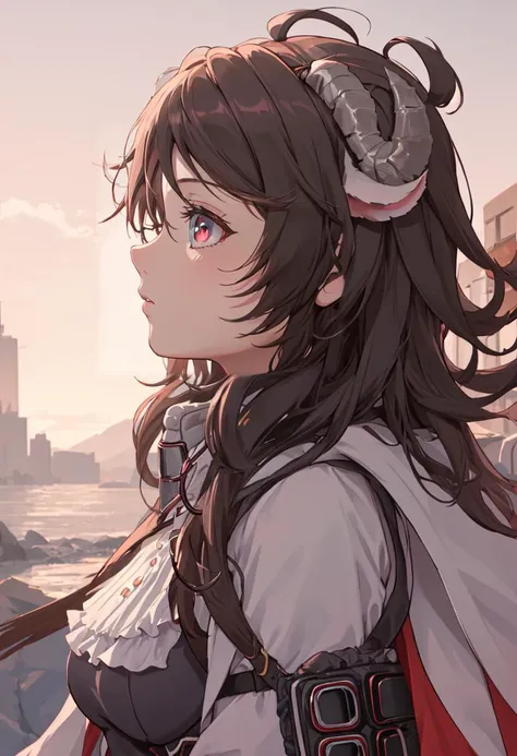 (safe:1.10), best quality, masterpiece, highres, solo, (eyjafjalla_arknights:1.10), profile, from side, upper body, 20 <lora:eyjafjalla_arknights:0.80>