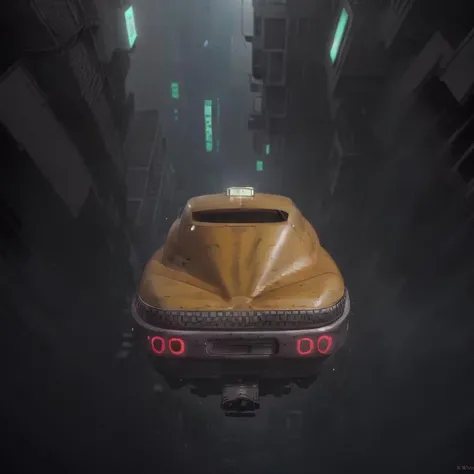 Gorgeously rendered 4k photograph of (long shot:1.5) 5thElementCab (from below:1.5), (sharp focus), flying high over cyberpunk Tokyo at night, skyscrapers, (((neon))), complex background, (((shallow depth-of-field))) <lora:5thElementCab-000012:0.8>