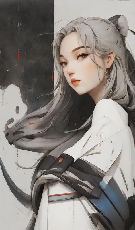 1girl, solo, full body, <lora:fugu:0.8>