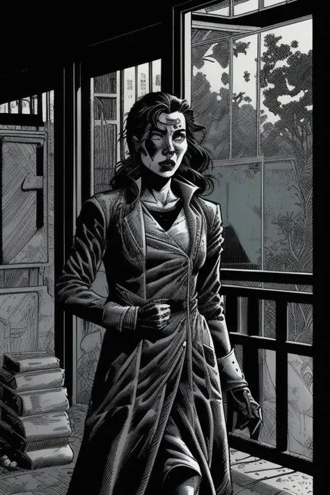 <lora:theOldShadowRunStyles_1990sV10_LoRA:1> a woman theOldShadowRunStyles