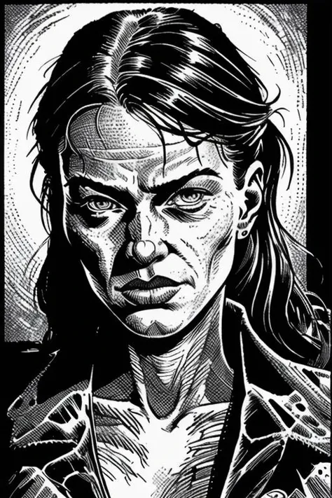 <lora:theOldShadowRunStyles_1990sV10_LoRA:1> a woman theOldShadowRunStyles