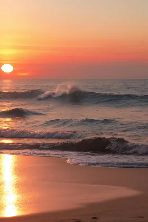 sunset at ocean