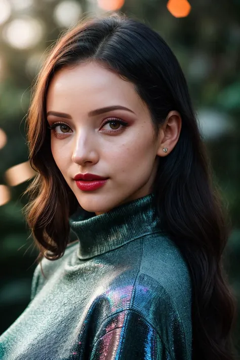 headshot of S453_VeniceLei,a stylish woman,in a (castle:1.1),wearing a (turtleneck),(4k, RAW photo, best quality, 50mm, depth of field, ultra high res:1.1),(intricate, photorealistic, cinematic-shot, masterpiece, ultra-detailed:1.1),
