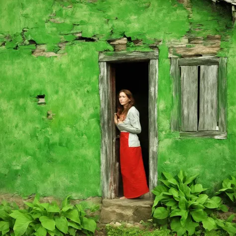 green and red